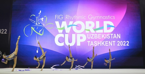 Сборная Узбекистана завоевала наибольшее количество наград на этапе Кубка мира по художественной гимнастике