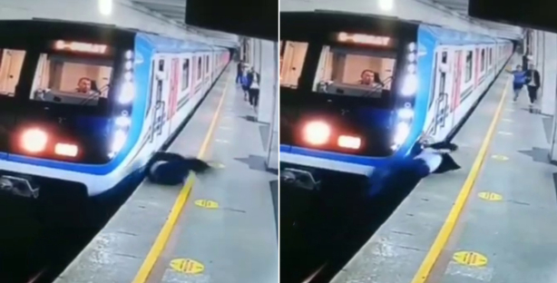 В ташкентском метро мужчина по неосторожности упал под поезд — видео