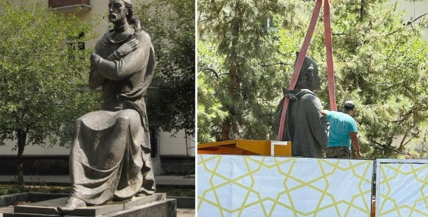 В Агентстве культурного наследия прокомментировали демонтаж памятника Шоте Руставели в Ташкенте