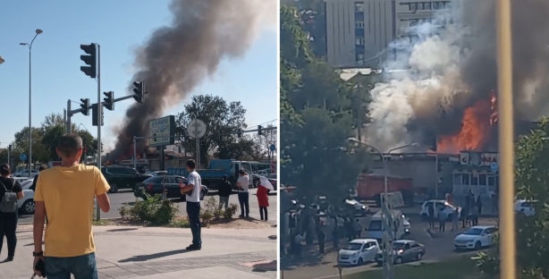 В одном из кафе Ташкента произошел пожар — видео