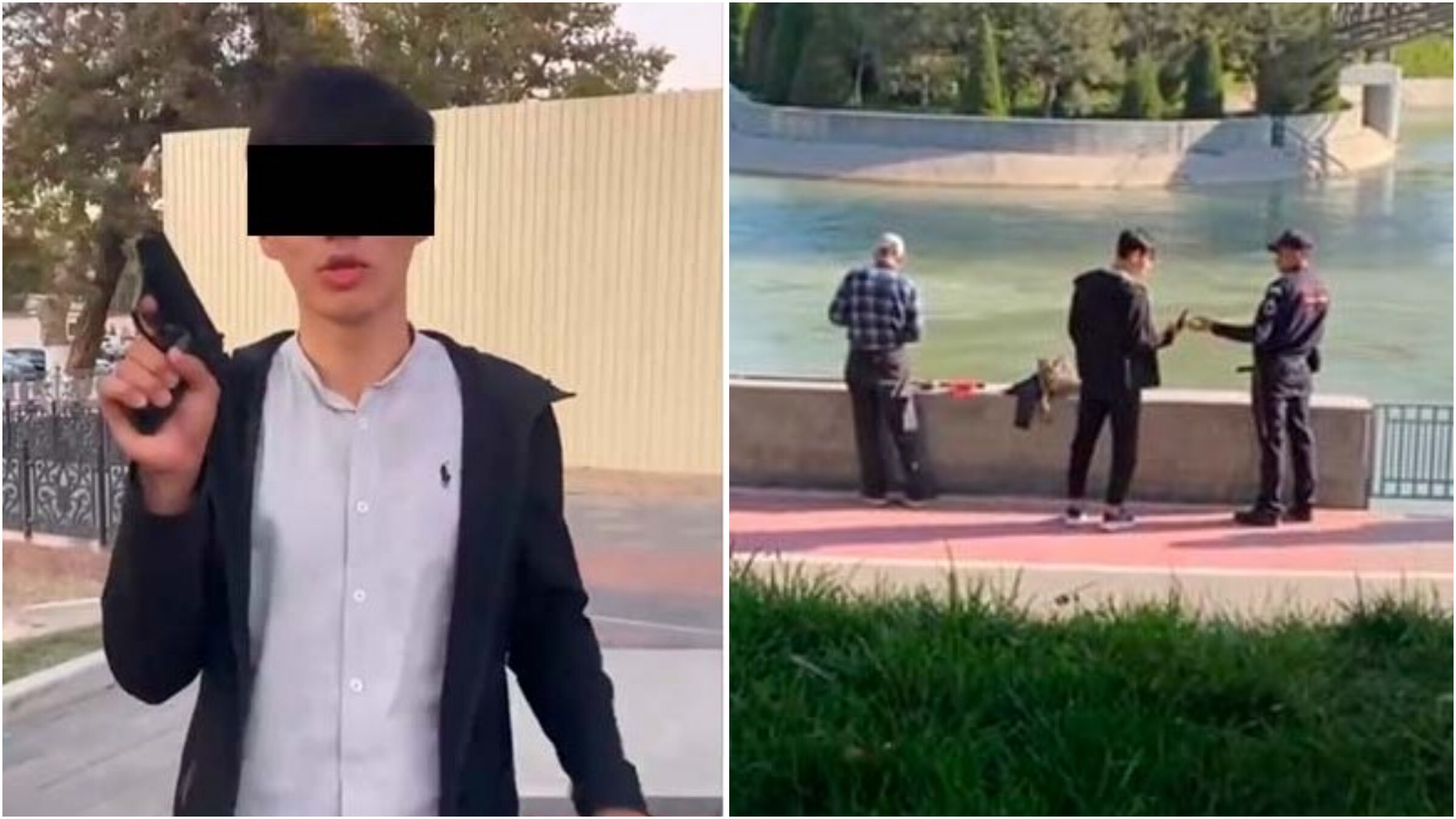 В Ташкенте подросток хотел разыграть сотрудника Нацгвардии с игрушечным пистолетом — видео