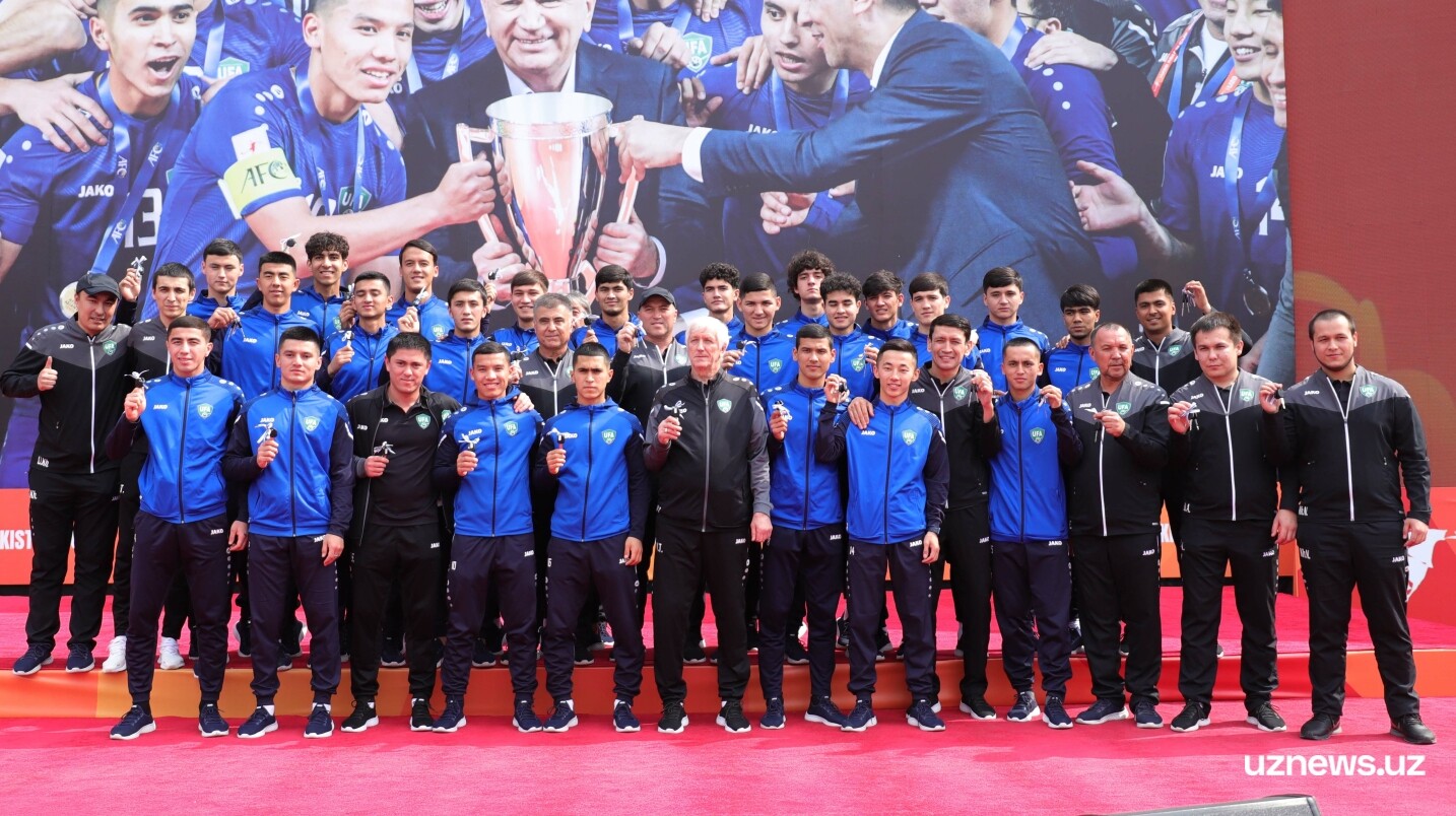 Фото: в Ташкенте прошла церемония награждения победителей Кубка Азии U-20 по футболу