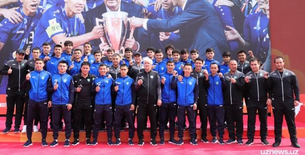 Фото: в Ташкенте прошла церемония награждения победителей Кубка Азии U-20 по футболу
