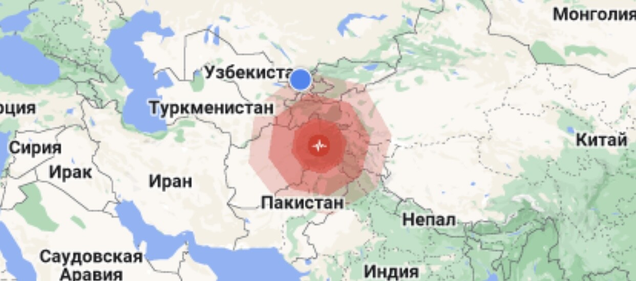В городах Узбекистана ощущалось землетрясение силой до 6 баллов — МЧС