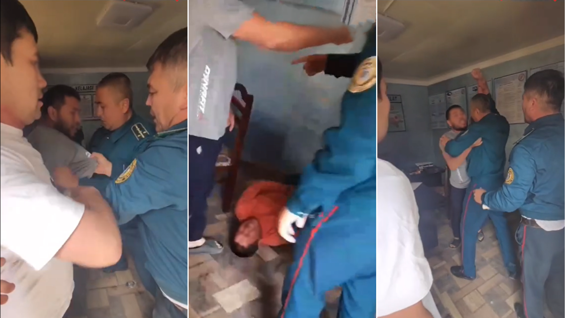 В Андижане произошла драка между гражданами и сотрудниками правопорядка — видео