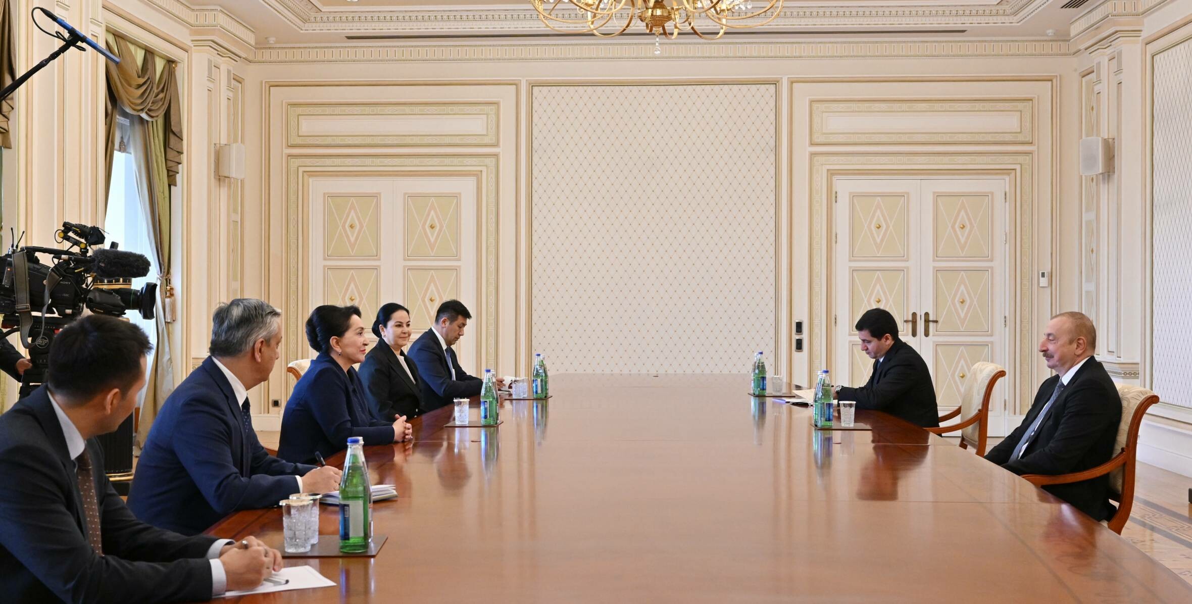 Танзила Нарбаева встретилась с президентом Азербайджана Ильхамом Алиевым