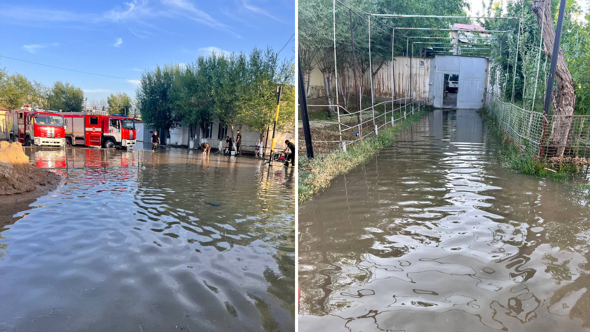 В Ташкенте переполненный водой канал Салар затопил одну из махаллей  — фото