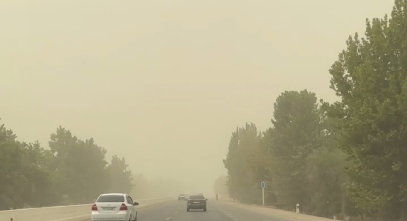 В Термезе вновь наблюдается пыльная буря, содержание пыли в воздухе превысило норму в 15 раз