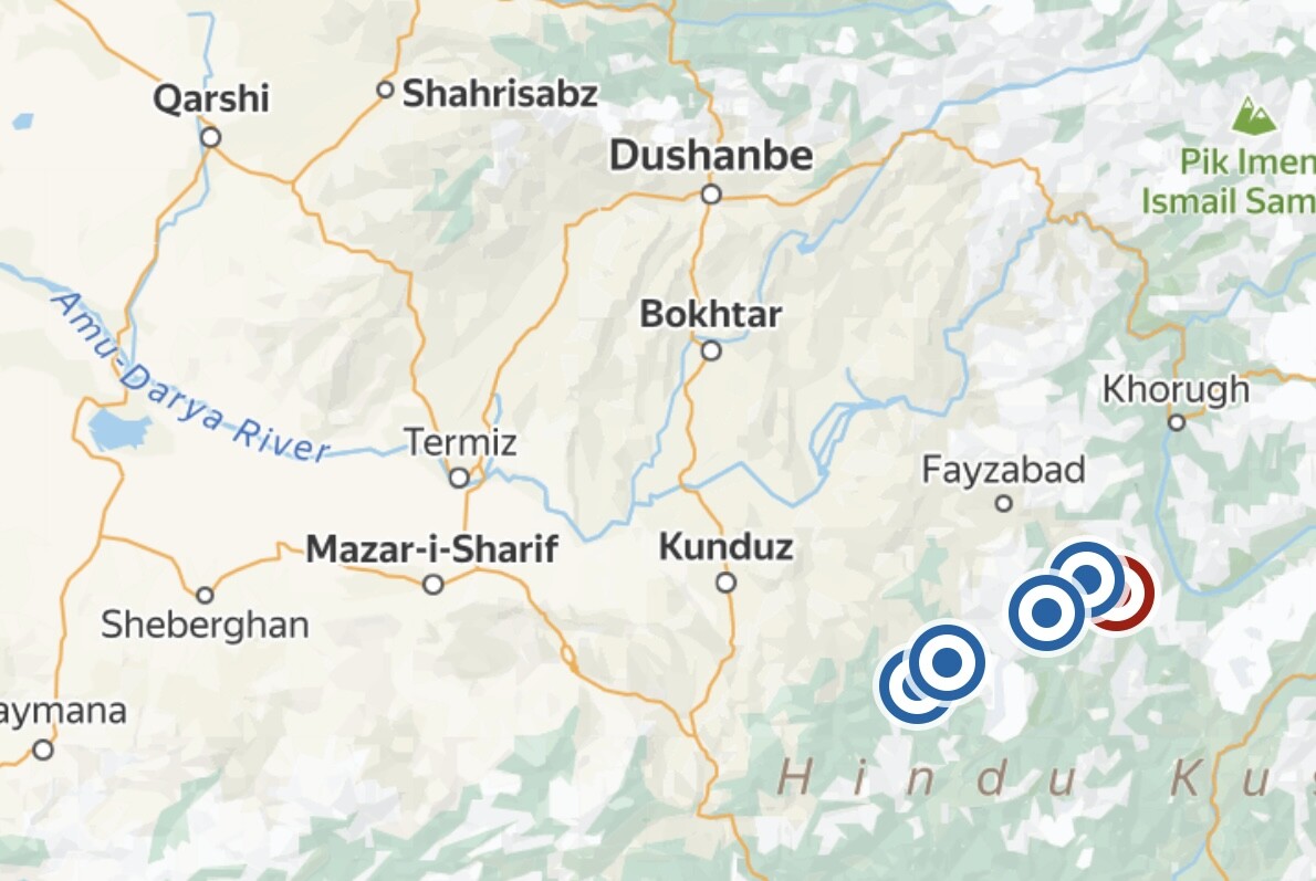 В Ташкенте и других городах ощущалось землетрясение с эпицентром в Афганистане