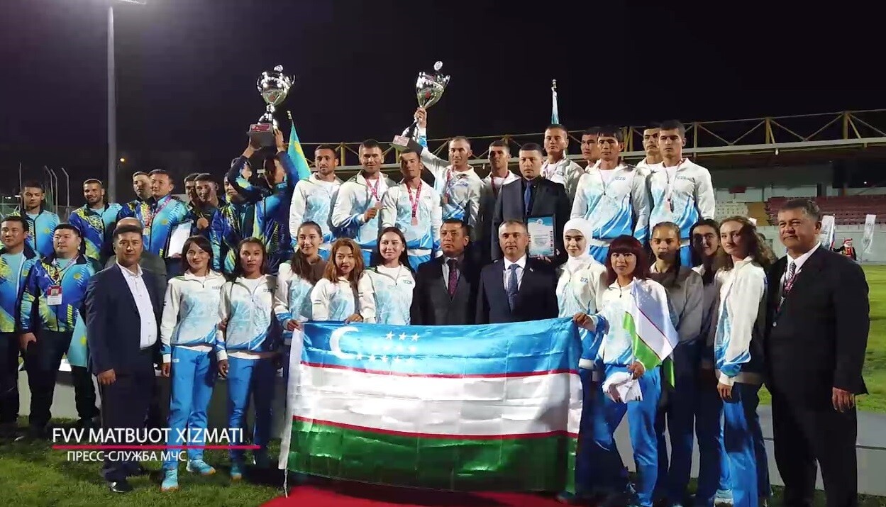 Сборная МЧС Узбекистана стала чемпионом мира по пожарно-спасательному спорту