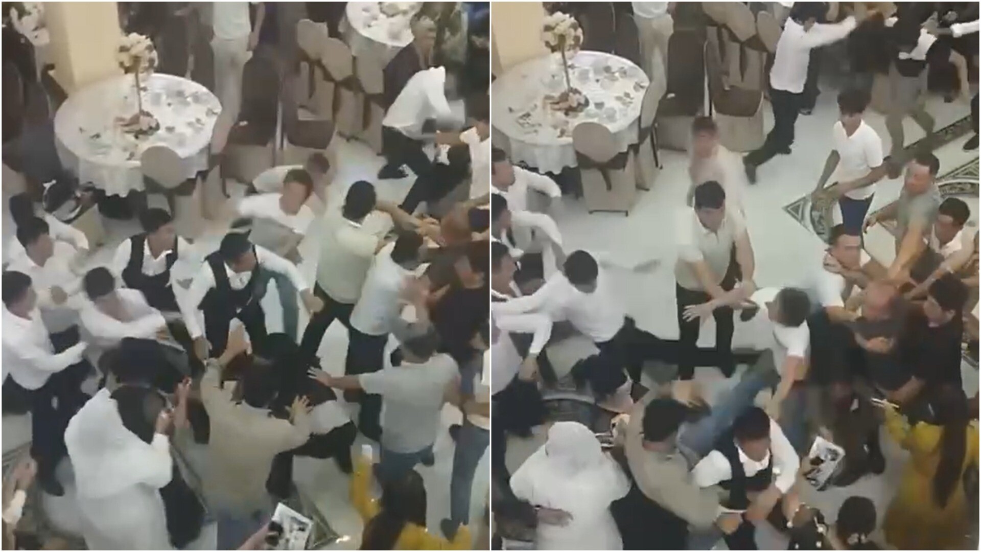 В Кашкадарье на свадьбе родственники жениха и невесты устроили массовую драку — видео