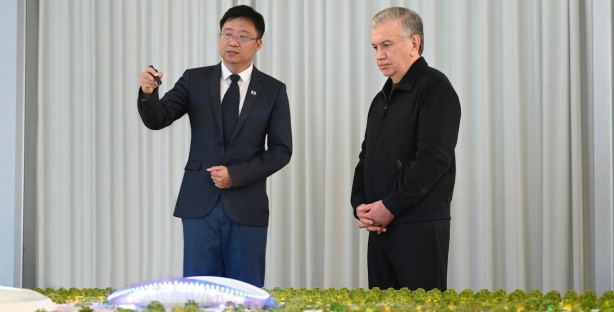 Президент посетил строящийся в Ташкенте Олимпийский городок