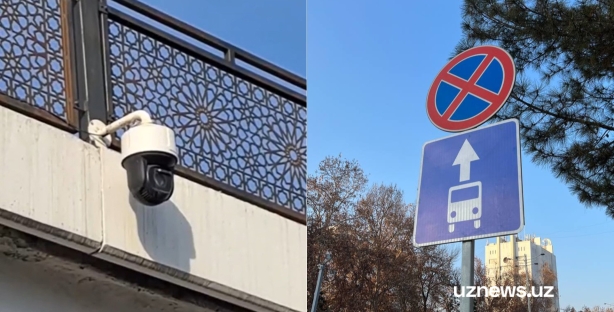 В Ташкенте камеры начали фиксировать нарушение проезда по автобусной полосе