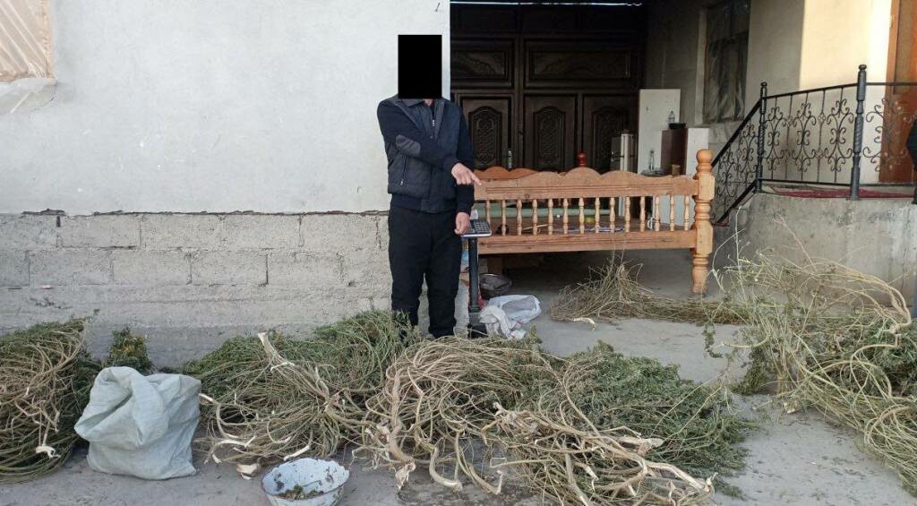 В Самарканде задержан мужчина, хранивший дома 32 кг наркотических веществ