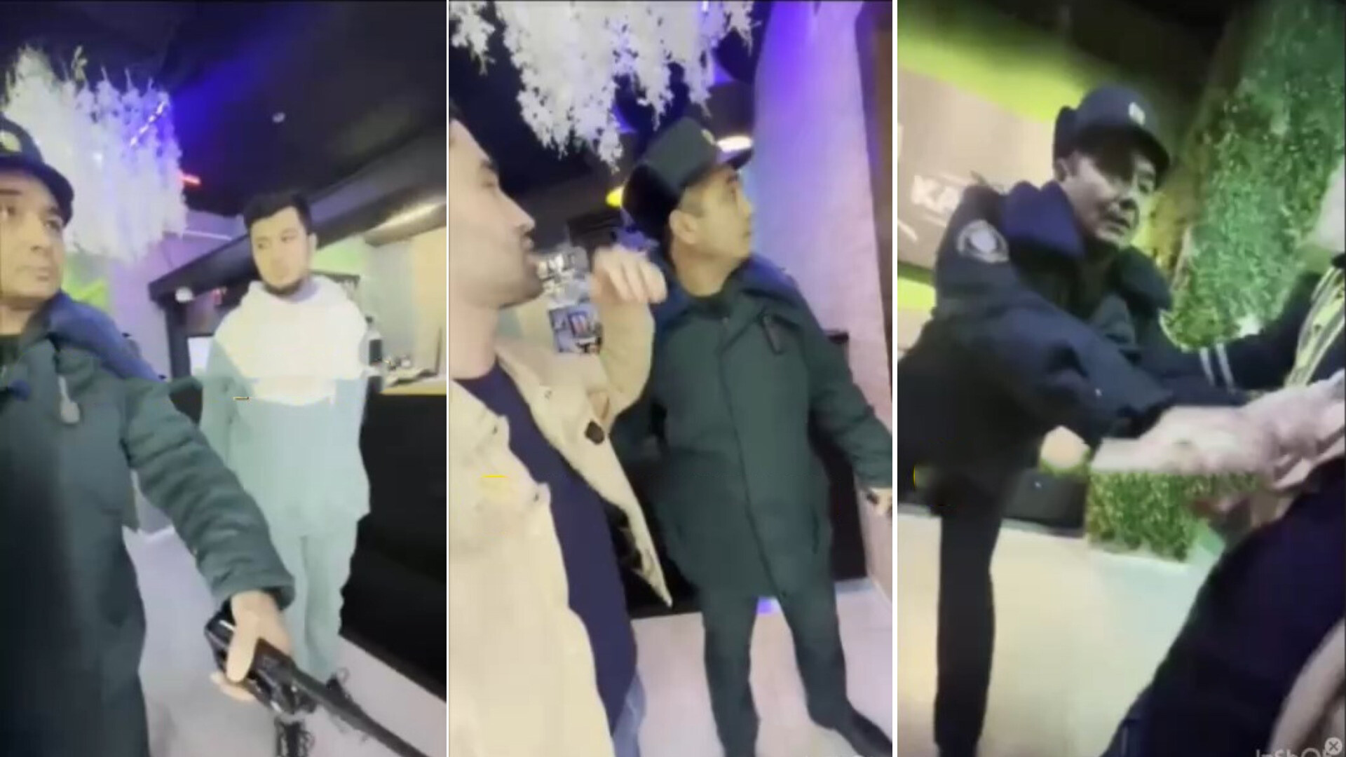 В Фергане произошла потасовка между сотрудником правоохранительных органов и владельцем караоке-бара — видео