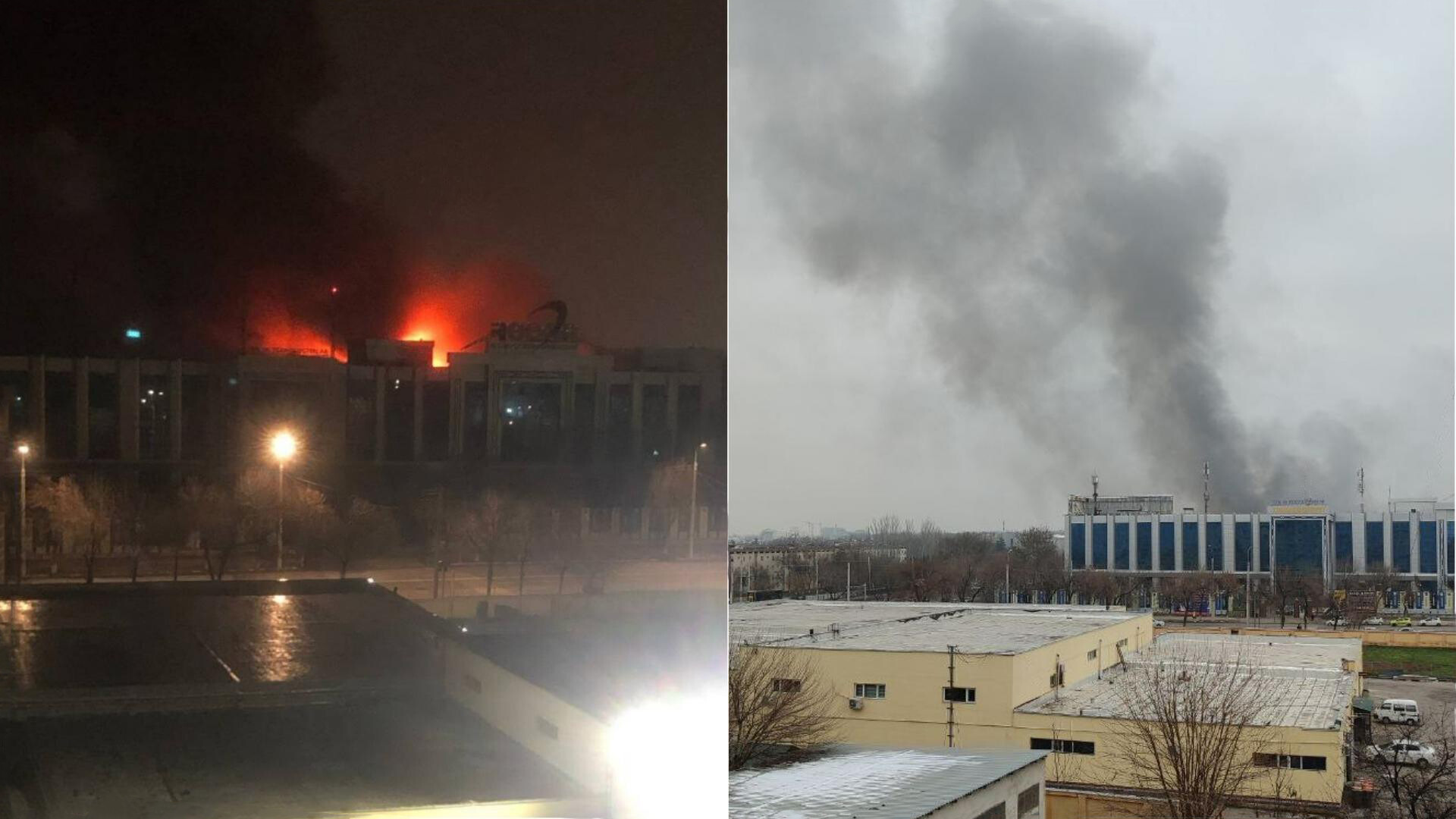 В Ташкенте почти шесть часов тушили крупный пожар: загорелся цех по производству мебели — видео