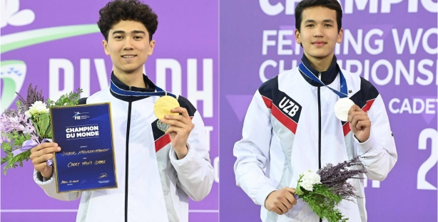 Юные саблисты из Узбекистана завоевали четыре медали на чемпионате мира