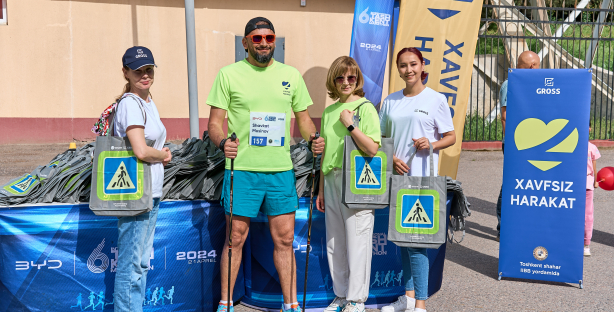 Uzum поддержал VI Ташкентский международный марафон в рамках проекта Xavfsiz Harakat
