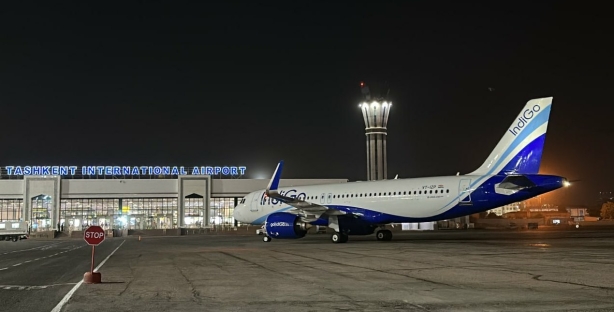 Индийская авиакомпания IndiGo увеличит количество авиарейсов в Ташкент до 7 в неделю