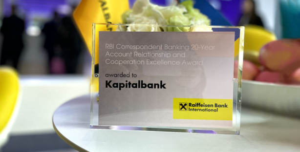 «Капиталбанк» получил награду от Raiffeisenbank International AG 