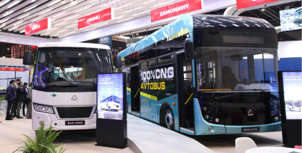 SamAuto представил прототип новейшего низкопольного автобуса на выставке Komtrans Tashkent 2024